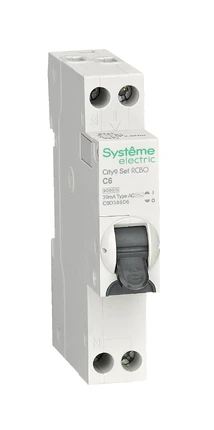 Выключатель автоматический дифференциального тока Systeme Electric CITY9 SET C9D38606
