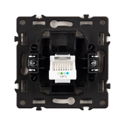 Розетка телефонная RJ-11 NOBE SCT-MTL1-SFPL-WH Arlight 054300(1)
