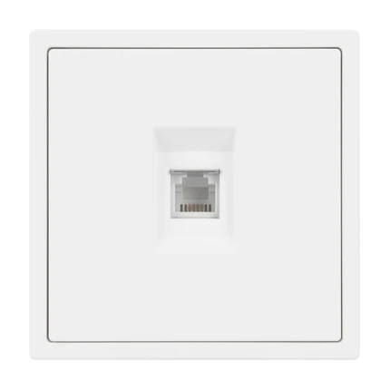 Розетка телефонная RJ-11 NOBE SCT-MTL1-SFPL-WH Arlight 054300(1)