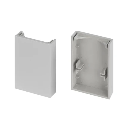 Комплект заглушек для LINE-3560-BENT-SIDE серебристых глухих (2шт) Arlight 062981