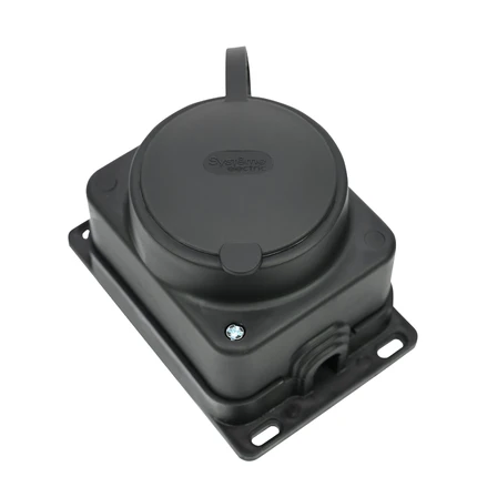 Розетка с/з IP44 Systeme Electric MULTISET MST4003BK
