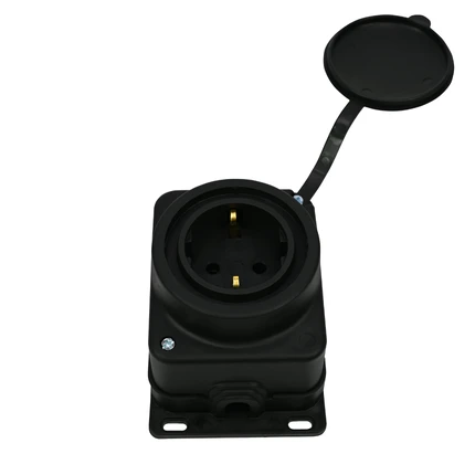 Розетка с/з IP44 Systeme Electric MULTISET MST4003BK