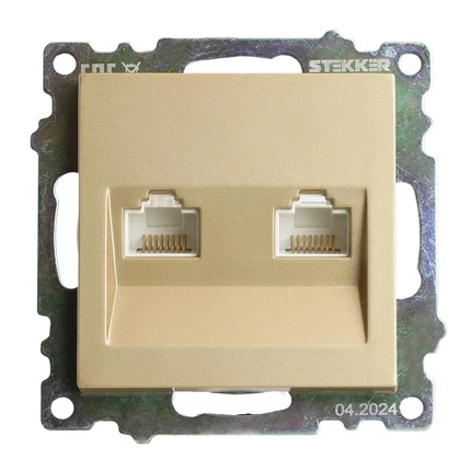Розетка интернет RJ-45 Stekker КАТРИН 50009