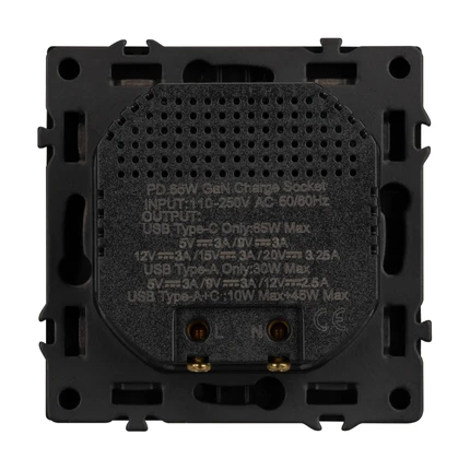Розетка USB NOBE SCT-MUAC-SFPL-FC-BK Arlight 054317(1)