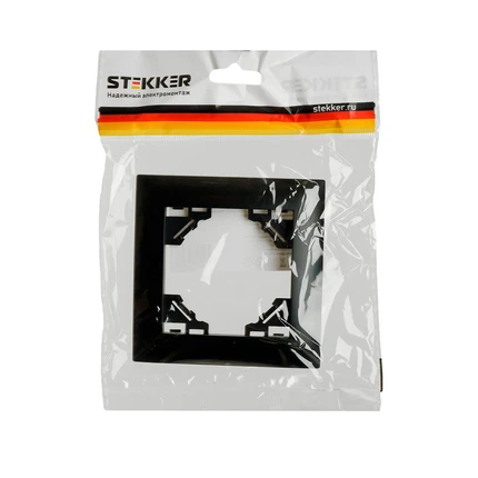 Рамка на 1 пост Stekker ЭРНА ЭЛЕГАНТ 49661