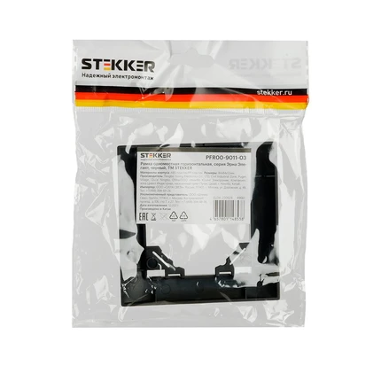 Рамка на 1 пост Stekker ЭРНА ЭЛЕГАНТ 49661