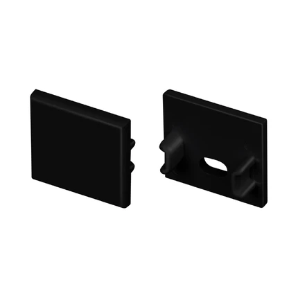Комплект заглушек для FANTOM-BENT-W16 чёрных с отверстием + глухая (2шт) Arlight 064566