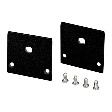 Комплект заглушек для LINE-3535-TRAY чёрных с отверстием (2шт) Arlight 062738