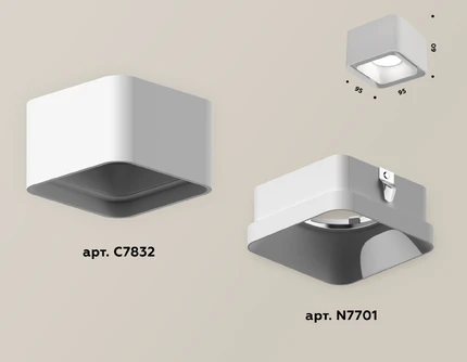 Точечный накладной светильник Ambrella light TECHNO XS7832001