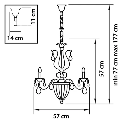 Подвесная люстра Lightstar SCHON 790061