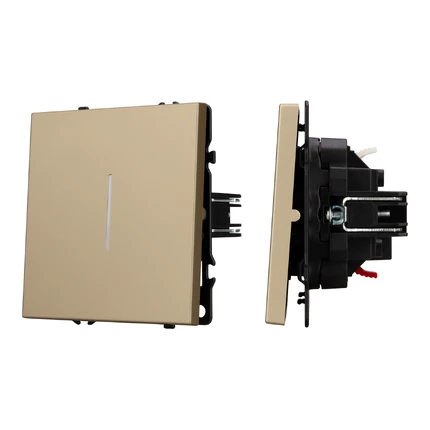 Выключатель звонковый с подсветкой NOBE SWT-MKR1-SFPL-L-GD Arlight 061735(1)