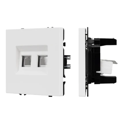 Розетка телефонная RJ-11 SCT-NOBE-MTL2-SFPL-WH Arlight 054308
