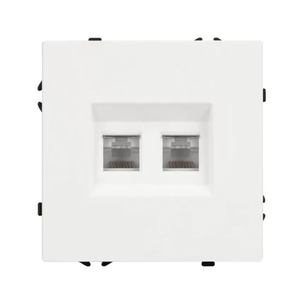 Розетка телефонная RJ-11 SCT-NOBE-MTL2-SFPL-WH Arlight 054308