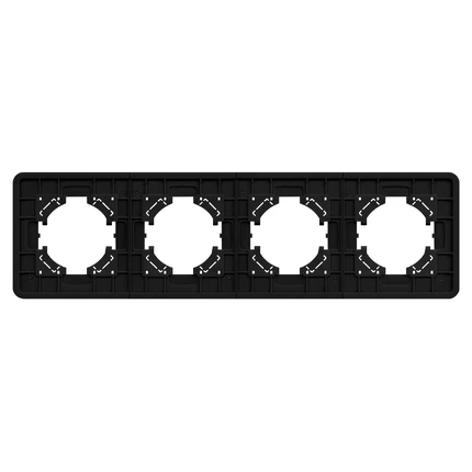 Рамка на 4 поста FRM-AKIRY-SFAL-4-BK Arlight 049744