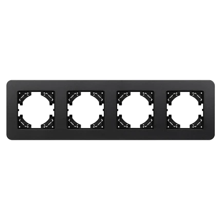 Рамка на 4 поста FRM-AKIRY-SFAL-4-BK Arlight 049744