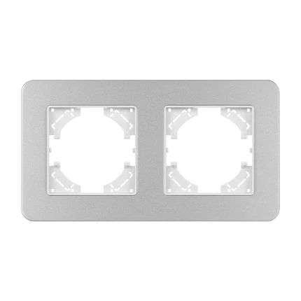 Рамка на 2 поста FRM-AKIRY-SFAL-2-SR Arlight 049737