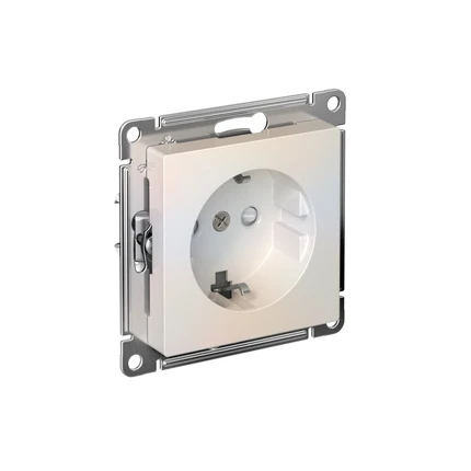 Розетка с/з со шторками Systeme Electric ATLASDESIGN ATN000445S