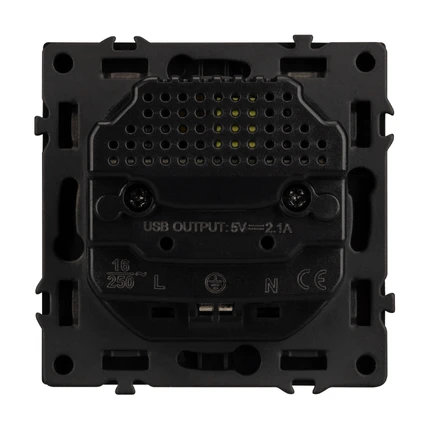Розетка с/з со шторками + USB NOBE SCT-MUAA-SFPL-GR Arlight 054291(1)