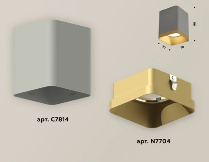 Точечный накладной светильник Ambrella light TECHNO XS7814004