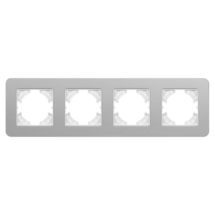 Рамка на 4 поста FRM-AKIRY-SFAL-4-SR Arlight 049743