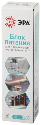 Блок питания 24V 60W 2,5A Эра LP-LED-60W-IP20-24V-S Б0061129