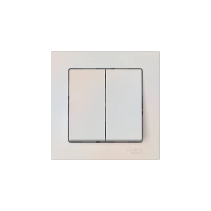 Выключатель двухклавишный Systeme Electric ATLASDESIGN ATN000452S