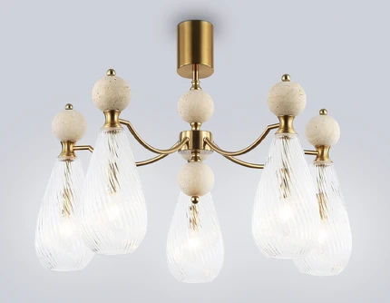 Люстра на штанге Ambrella light CERAMO MODERN LH53286