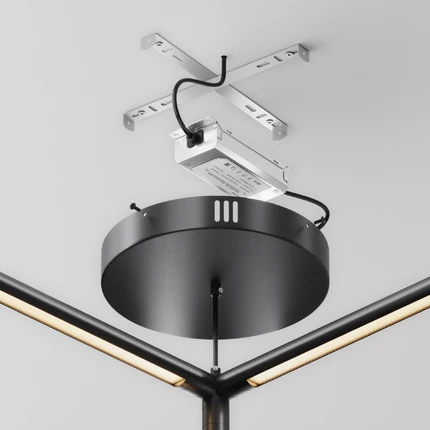 Потолочная чаша для ввода питания с блоком питания Maytoni ACCESSORIES FOR SYSTEM SHELF CA031B-B