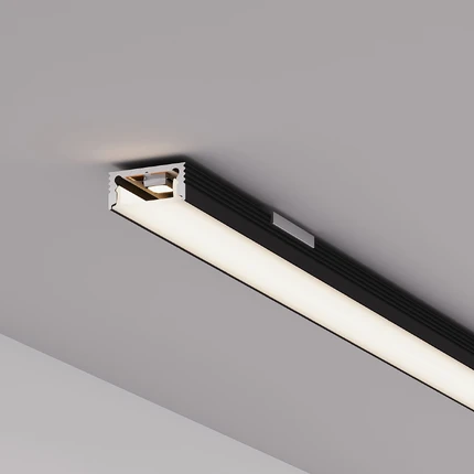 Профиль для лент SL-SLIM-H7-3000 BLACK Arlight 064818
