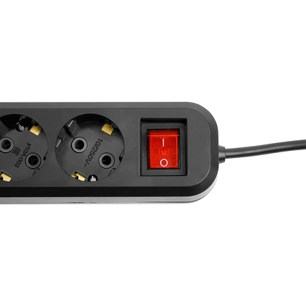 Удлинитель на 4 поста Stekker HOME 50425