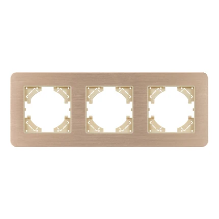 Рамка на 3 поста FRM-AKIRY-AL-3-GD Arlight 049730