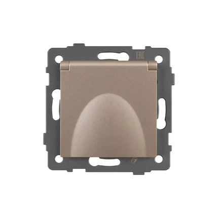 Розетка с/з с крышкой IP44 SCT-MCP-PL-GD-V Arlight 049837