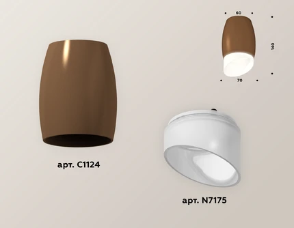 Точечный накладной светильник Ambrella light TECHNO XS1124022