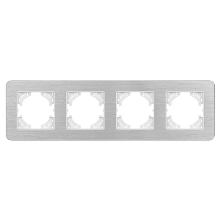 Рамка на 4 поста FRM-AKIRY-AL-4-SR Arlight 049731