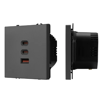 Розетка USB SCT-NOBE-MUACC-SFPL-FC-GR Arlight 061837