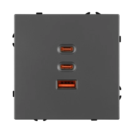 Розетка USB SCT-NOBE-MUACC-SFPL-FC-GR Arlight 061837
