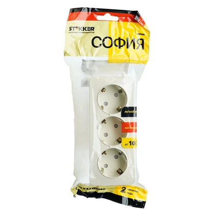 Розетка с/з Stekker СОФИЯ 49501