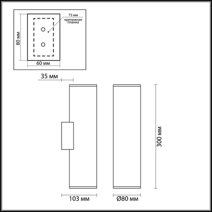 Декоративная подсветка Odeon Light DARIO 4245/2WB