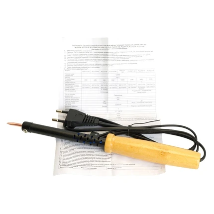 Паяльник с деревянной ручкой 40W Stekker PLE110-40 49984