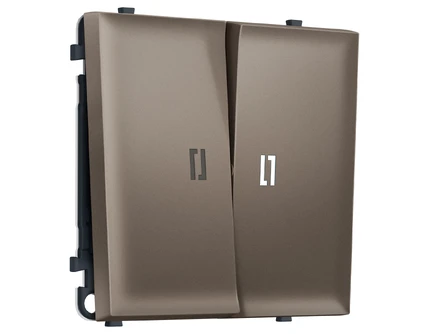 Выключатель двухклавишный с подсветкой Ambrella Volt SIGMA MS634015