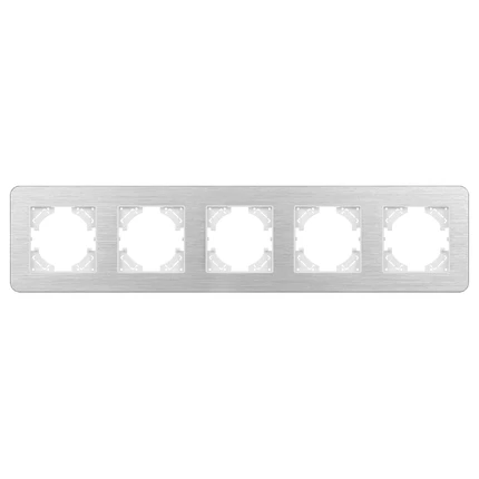 Рамка на 5 постов FRM-AKIRY-AL-5-SR Arlight 049734
