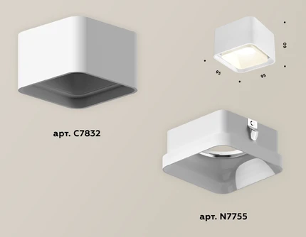 Точечный накладной светильник Ambrella light TECHNO XS7832021