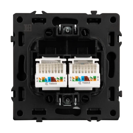 Розетка интернет RJ-45 NOBE SCT-MPC2-SFPL-GR Arlight 054315(1)