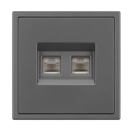 Розетка интернет RJ-45 NOBE SCT-MPC2-SFPL-GR Arlight 054315(1)