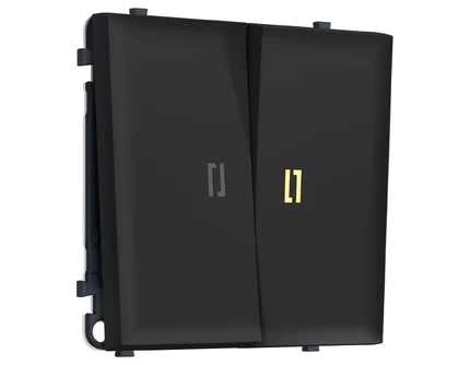 Выключатель проходной двухклавишный с подсветкой Ambrella Volt SIGMA MS984030