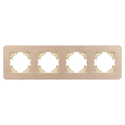 Рамка на 4 поста FRM-AKIRY-AL-4-GD Arlight 049733