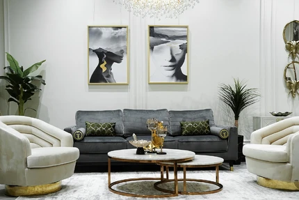 Комплект журнальных столов (2шт) Garda Decor 101 БЕЛАЯ 57EL-CT101А