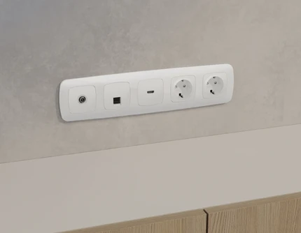 Розетка интернет RJ-45 Ambrella Volt OMEGA MO112005